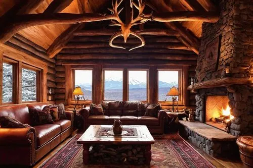 the cabin in the mountains,coziness,fire place,fireplace,warm and cozy,alpine style,coziest,log home,fireplaces,log cabin,chalet,cabin,log fire,cozier,family room,house in the mountains,fireside,lodge,livingroom,christmas fireplace,Conceptual Art,Daily,Daily 10