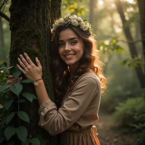 beautiful girl with flowers,girl in flowers,faerie,girl with tree,eponine,chipko,girl in a wreath,enchanting,faery,fairie,kupala,ballerina in the woods,fae,hermia,liesl,dirndl,forest flower,bohemianism,fairy queen,vintage girl,Photography,General,Realistic