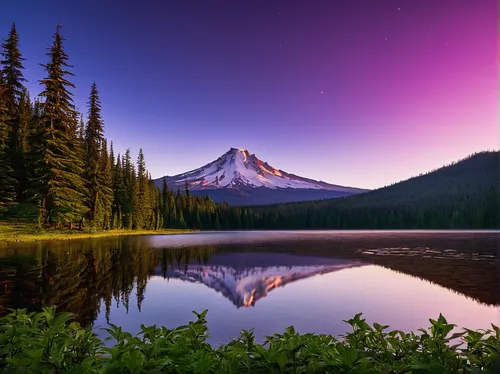 Mt. Hood from Trillium Lake,trillium lake,mount hood,mount rainier,mt hood,rainier,oregon,mt rainier,mountain sunrise,purple landscape,beautiful landscape,landscapes beautiful,mountain landscape,mount