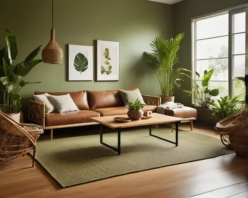 green living,danish furniture,chaise lounge,limewood,sage green,sitting room,living room,philodendron,livingroom,furnishing,hardwood floors,berkus,contemporary decor,home interior,parquetry,ekornes,modern decor,apartment lounge,donghia,houseplants,Illustration,American Style,American Style 04