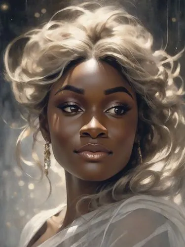 fantasy portrait,digital painting,world digital painting,nigeria woman,african woman,digital art,maria bayo,tiana,portrait background,digital illustration,rapunzel,custom portrait,digital artwork,fantasia,cinderella,star drawing,girl portrait,digital drawing,hand digital painting,woman portrait,Photography,Cinematic