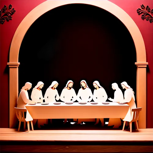 nuns,carmelites,handmaids,holy supper,nunsense,marzipan figures,monjas,postulants,last supper,carthusians,nunnery,retablo,carmelite order,trappists,synod,womenpriests,penitential,franciscans,retablos,novitiate,Unique,Paper Cuts,Paper Cuts 10