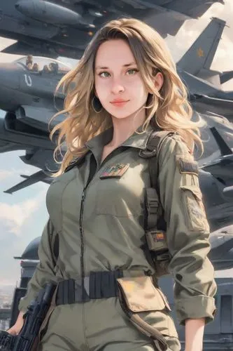 servicewoman,airforce,usaf,captain marvel,aviatrix,sobchak,Digital Art,Anime