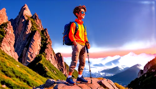 3d render,3d background,3d rendered,kailash,render,greenscreen,renders,3d rendering,cinema 4d,adrien,mmd,mountain fink,joshimath,3d man,kedarnath,3d model,3d fantasy,stylized,3d figure,mountain top,Illustration,Japanese style,Japanese Style 02