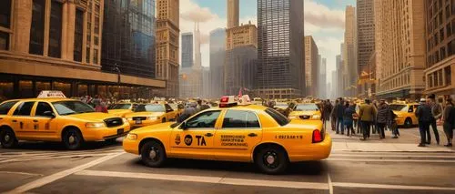 new york taxi,taxicabs,yellow taxi,taxi cab,taxis,taxicab,cabbies,taxi stand,cabs,taxi,cabbie,new york,newyork,cityscapes,minicabs,new york streets,city scape,yellow car,manhattan,cabby,Illustration,Abstract Fantasy,Abstract Fantasy 09