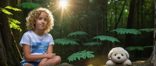 bichon frisé,girl and boy outdoor,forest animals,woodland animals,girl with tree,forest mushroom,amanita,the girl next to the tree,forest background,children's background,wildpark poing,tree mushroom,girl in t-shirt,mushrooming,digital compositing,lingzhi mushroom,agaricus,bichon,photoshop manipulation,agaric,Art,Classical Oil Painting,Classical Oil Painting 41