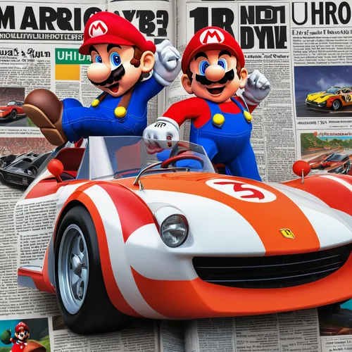 super mario brothers,game car,super mario,1000miglia,cartoon car,mario bros,mario,3d car wallpaper,italian newspaper,go-kart,racing video game,automobile racer,mk indy,sports car racing,motorsport,motor sport,grand prix,super cars,tin toys,vintage toys,Photography,General,Realistic