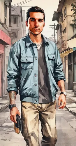 Grand Theft Auto 6,pubg mascot,che,walking man,gangstar,cholado,machete,a pedestrian,angry man,guevara,3d man,cargo pants,custom portrait,sales man,janitor,pedestrian,game art,portrait background,male