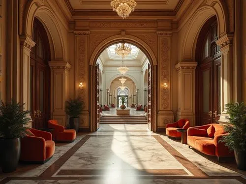 hallway,corridor,foyer,enfilade,entrance hall,emirates palace hotel,ritzau,royal interior,lobby,amanresorts,grand hotel europe,hallway space,sursock,corridors,cochere,hotel hall,gleneagles hotel,dolmabahce,taj mahal hotel,kempinski,Photography,General,Realistic