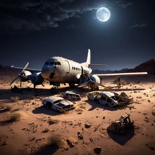 northrop grumman e-8 joint stars,plane wreck,mission to mars,crash landing,northrop grumman,lunar prospector,airplane crash,cargo plane,digital compositing,air new zealand,moon valley,plane crash,cargo aircraft,moon vehicle,mars probe,mars rover,military transport aircraft,ufo intercept,capture desert,spaceplane,Photography,Artistic Photography,Artistic Photography 15