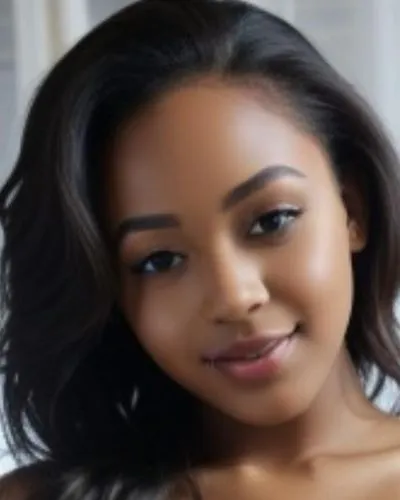 a close up of a person wearing long hair,beautiful african american women,mayhle,ash leigh,leighs,demetrias,bonang