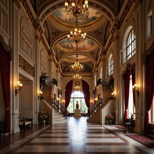 entrance hall,corridor,royal interior,hallway,foyer,enfilade,residenz,hall,europe palace,hall of nations,cochere,ritzau,corridors,ballroom,hermitage,villa cortine palace,certosa,rudolfinum,mikhailovsky,certosa di pavia