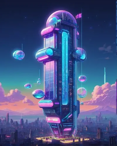 futuristic landscape,cybertown,cybercity,electric tower,fantasy city,sky apartment,futuristic,arcology,cyberia,metropolis,sky city,polara,skyreach,cyberworld,cellular tower,silico,futuristic architecture,skyscraper,sky space concept,futurist,Unique,Pixel,Pixel 02