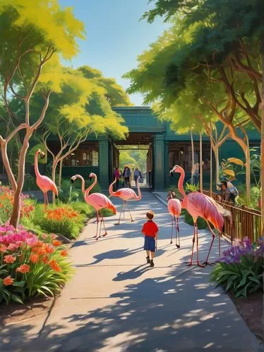 flamingos,flamingo couple,flamingoes,cuba flamingos,pink flamingos,flamingo,bird park,two flamingo,pink flamingo,tropical birds,bird kingdom,greater flamingo,scarlet ibis,bird bird kingdom,animal kingdom,animal zoo,san diego zoo,ostrich farm,flamingo pattern,flamingo with shadow,Art,Artistic Painting,Artistic Painting 24