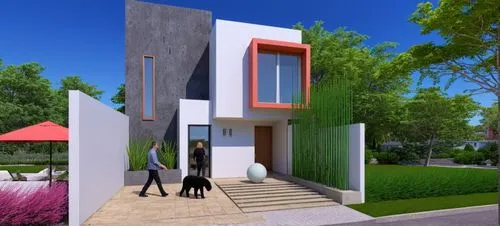 cubic house,smart house,3d rendering,residential house,modern house,cube house,Photography,General,Realistic