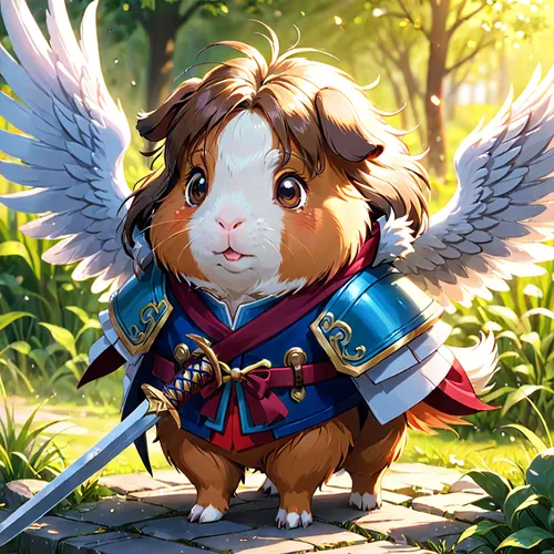 guineapig,basset fauve de bretagne,guinea pig,dog angel,king charles spaniel,petit basset griffon vendéen,griffon bruxellois,french spaniel,cavalier,cockapoo,griffin,bard,german spaniel,russian spaniel,spaniel,english shepherd,corgi,rabbit owl,bernese mountain dog,corgis,Anime,Anime,Realistic