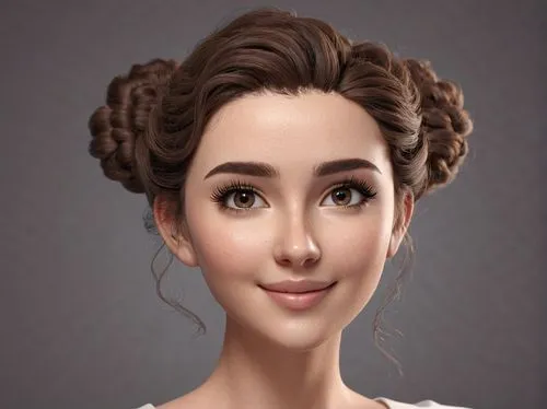 princess leia,updo,jane austen,custom portrait,victorian lady,romantic portrait,cg,tiana,fantasy portrait,chignon,girl portrait,digital painting,princess anna,natural cosmetic,young lady,portrait background,milkmaid,cg artwork,portrait of a girl,world digital painting,Unique,3D,3D Character