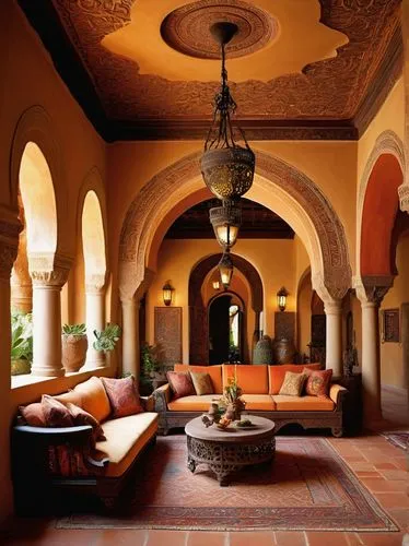 moroccan pattern,marrakesh,inside courtyard,riad,patio,dorne,morocco,spanish tile,patios,courtyard,courtyards,marocco,amanresorts,persian architecture,hacienda,la kasbah,haveli,marocchi,interior decor,vaulted ceiling,Illustration,Retro,Retro 09