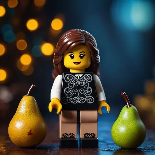 tiny little toy girl, lego, plastic, pear shape body, pantyhose, ,woman eating apple,pear cognition,lemon background,rock pear,asian pear,pear,legomaennchen,minifigures,pears,slice of lemon,fruit-of-t