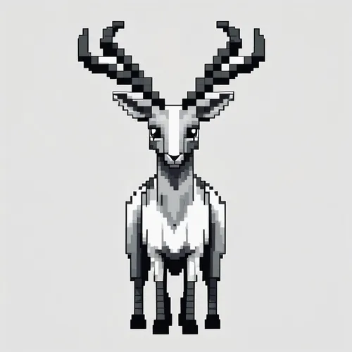 kudu,oryx,goat-antelope,deer illustration,blackbuck,kudu buck,jackalope,antelope,buffalo plaid deer,mountain sheep,antlers,deer,deer drawing,waterbuck,pronghorn,deer bull,big horn sheep,bighorn sheep,buffalo plaid antlers,ibexes,Unique,Pixel,Pixel 01