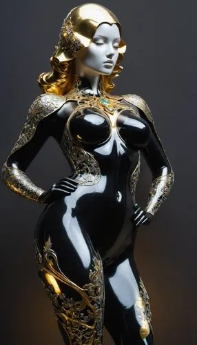metal figure,3d figure,woman sculpture,rubber doll,bodypaint,giganta,catwoman,metallic,3d render,gold paint stroke,dazzler,gilded,black and gold,gold foil mermaid,voodoo woman,ororo,neon body painting,3d model,siren,sculpted,Photography,Artistic Photography,Artistic Photography 05