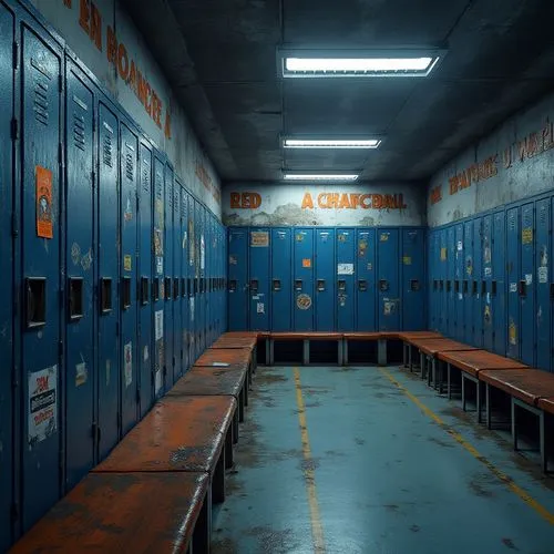 lockers,locker,lockerroom,empty hall,corridor,corridors,Photography,General,Realistic