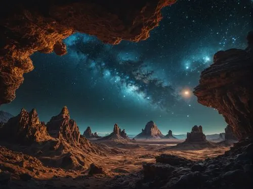 alien world,alien planet,cappadocia,moon valley,fantasy landscape,valley of the moon,Photography,General,Fantasy