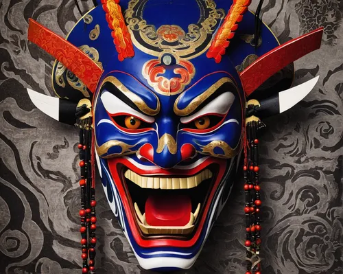 peking opera,taiwanese opera,blue demon,daruma,ffp2 mask,venetian mask,barongsai,wild emperor,hanging mask,barong,japanese character,goki,golden mask,tribal masks,comedy tragedy masks,japanese art,mask,lucha libre,buddhist hell,liger,Conceptual Art,Sci-Fi,Sci-Fi 05