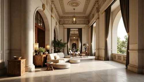 amanresorts,lobby,hotel lobby,beverly hills hotel,foyer,grand hotel europe,hotel nacional,claridges,hallway,emirates palace hotel,rosecliff,cochere,gleneagles hotel,corinthia,intercontinental,luxury hotel,entrance hall,marble palace,lanesborough,enfilade