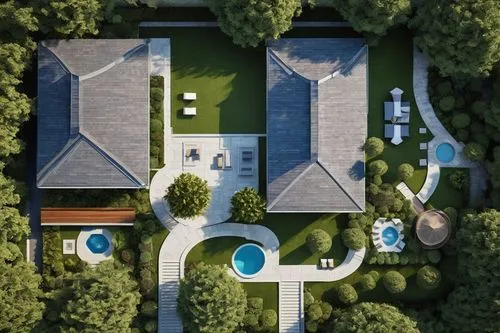 roof landscape,bendemeer estates,suburban,luxury property,house roofs,villa,suburbia,landscaped,landscape designers sydney,pool house,large home,private estate,zillow,aerial landscape,dreamhouse,luxury home,bungalows,bird's-eye view,drone image,3d rendering,Unique,Design,Knolling