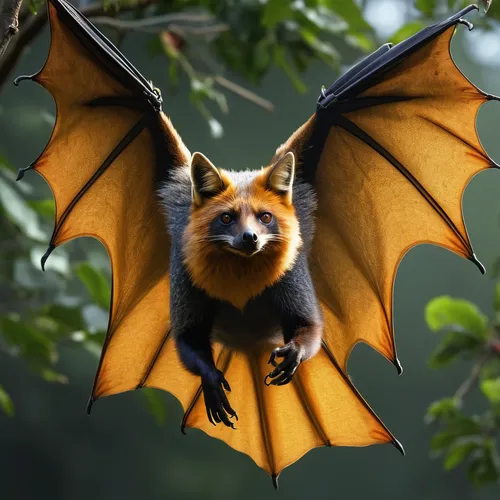 Lightning elemental Golden-Crowned Flying Fox animal 341k resolution hyperrealistic hyperdetailed,little red flying fox,flying fox,fruit bat,tropical bat,hanging bat,bat,megabat,lantern bat,bat smiley