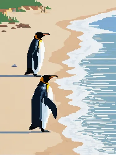 penguin parade,penguins,penguin,tux,pixel art,snares penguin,penguin couple,penguin enemy,emperor penguin,big penguin,king penguins,young penguin,linux,emperor penguins,gentoo,fairy penguin,dwarf penguin,rock penguin,african penguins,boulders beach,Unique,Pixel,Pixel 01