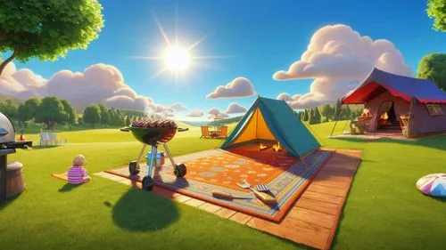 tearaway,sylvania,thatgamecompany,idyllic,dream world,cartoon video game background,3d fantasy,3d render,imaginationland,children's background,smallworld,fairy village,dreamsville,mushroom landscape,candyland,3d background,fairy world,bakersville,aurora village,little world