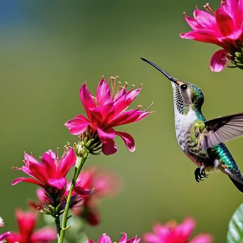 Humming bird sucking nectar from a flowerThe eagle catches a fish and flies up into the sky.,bee hummingbird,humming bird pair,ruby-throated hummingbird,humming bird,rofous hummingbird,colibri,allens 