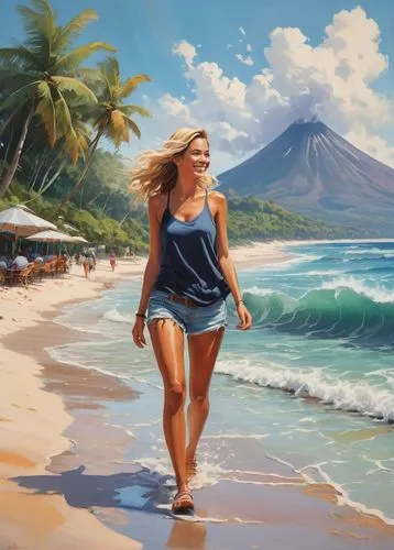 donsky,world digital painting,beach background,beach landscape,beach scenery,beautiful beach,welin,landscape background,mountain beach,beautiful beaches,fischl,walk on the beach,summer background,windward,digital painting,girl on the dune,heatherley,hawaii,dream beach,tahiti,Conceptual Art,Fantasy,Fantasy 10