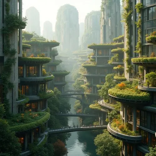 ecotopia,futuristic landscape,terraformed,shaoming,arcology,apartment blocks,futuristic architecture,fantasy city,topia,microdistrict,citadels,aurora village,terraforming,apartment block,shanghai,ancient city,urbanworld,sedensky,skyways,fantasy landscape,Photography,General,Realistic