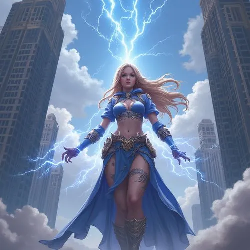 jaina,blue enchantress,thundra,goddess of justice,elona,thunderer,etheria,krietor,sandahl,sorceror,fantasy woman,edain,bluefire,zodiac sign libra,arianrhod,tirion,sorceress,seregil,azure,thunderstone,Conceptual Art,Sci-Fi,Sci-Fi 23