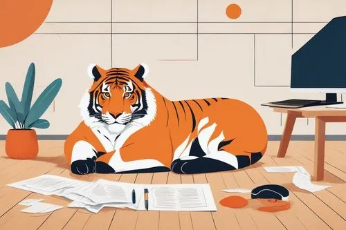 tigerish,a tiger,tigers,tiger,tigor,type royal tiger,tigermania,tigert,hottiger,tigerdirect,tigerle,illustrator,tiga,bengal tiger,vector illustration,ruettiger,tiger sleeping,book illustration,asian tiger,anthropomorphized animals,Art,Artistic Painting,Artistic Painting 43