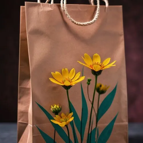 calendula suffruticosa,calendula officinalis,gift bag,shopping bag,shopping bags,calendula petals