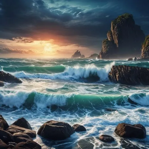 seascape,ocean background,rocky coast,sea landscape,full hd wallpaper,rocky beach,Photography,General,Realistic