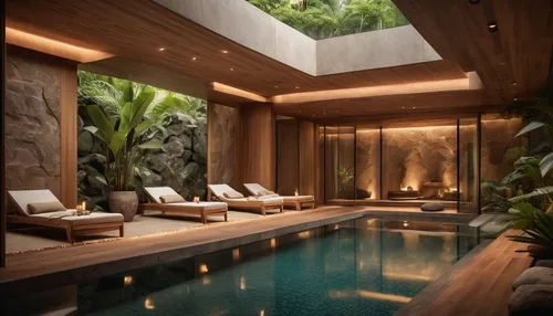 what architectural elements do you want to see in a Spa?
I Conceptualized a spa that seamlessly blends nature and design, crafting a serene sanctuary where the line between the outside and inside diss