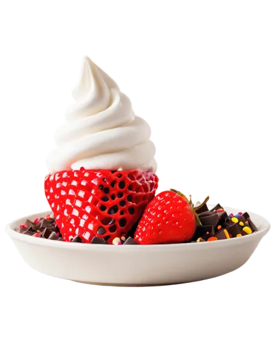 Sweet dessert, colorful scoops, creamy texture, waffle cone, strawberry, chocolate, vanilla, sprinkles, whipped cream, cherry on top, close-up shot, shallow depth of field, warm lighting, 3/4 composit