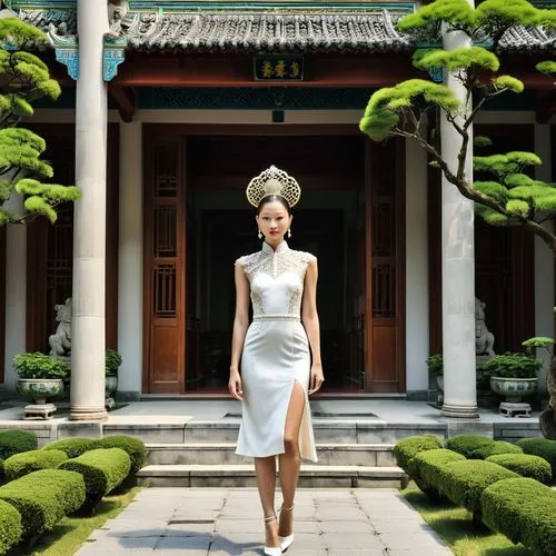 cheongsam,yingjie,yangmei,yuanpei,miss vietnam,qipao,xiaohong,xiaofei,qixi,ao dai,zhaowen,a floor-length dress,xiaomei,shangqiu,zhoukoudian,xiaowu,xiangxue,xueyantuo,xiaowan,yongqiu