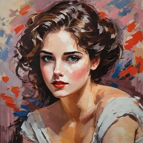 girl portrait,young woman,romantic portrait,oil painting,woman portrait,portrait of a girl,oil painting on canvas,painting technique,young lady,digital painting,oil on canvas,italian painter,face portrait,fantasy portrait,della,girl in a wreath,mystical portrait of a girl,oil paint,art painting,girl in cloth,Conceptual Art,Oil color,Oil Color 10