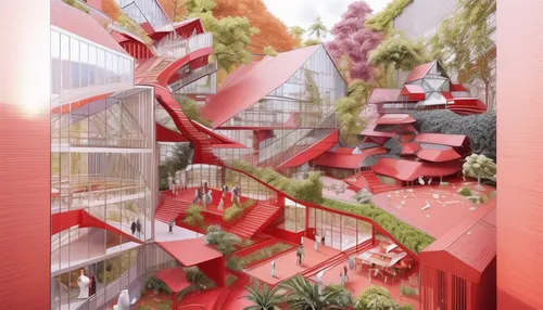 climbing garden,cubic house,hanging houses,3d rendering,cube stilt houses,sky apartment,sky ladder plant,sky space concept,urban design,archidaily,virtual landscape,render,balcony garden,school design,multi-storey,building honeycomb,hahnenfu greenhouse,kirrarchitecture,flower wall en,frame house