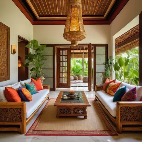 amanresorts,anantara,cabana,palmilla,cabanas,interior decor,riad,sitting room,contemporary decor,bali,moroccan pattern,home interior,interior decoration,holiday villa,tropical house,oberoi,shangrila,luxury home interior,javanese traditional house,exoticism,Illustration,Retro,Retro 10