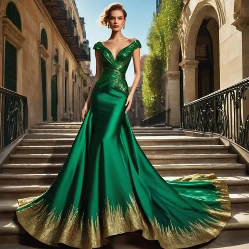 a floor-length dress,siriano,evening dress,eveningwear,ball gown,vionnet,chiffonade,emerald,green dress,vestido,ballgown,elegante,tahiliani,gown,cuban emerald,art deco woman,mouret,girl in a long dress,couturier,verdes,Photography,Fashion Photography,Fashion Photography 24