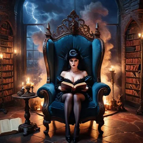 bibliophile,fantasy picture,bookish,headmistress,bewitching,gothic portrait,Photography,General,Commercial