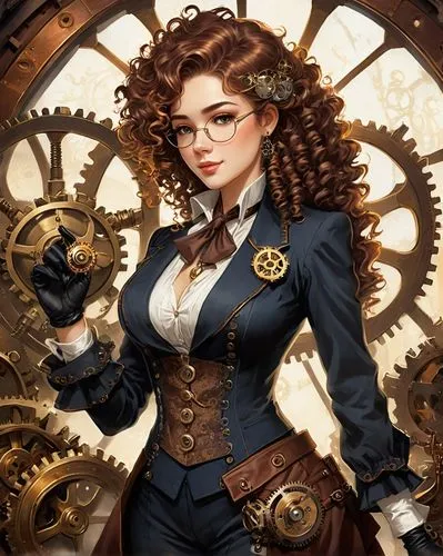 steampunk gears,steampunk,clockmaker,victoriana,clockworks,clockwork,Illustration,Realistic Fantasy,Realistic Fantasy 13