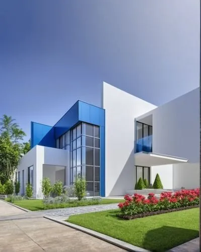 modern house,modern architecture,prefabricated buildings,contemporary,modern building,3d rendering,smart house,cubic house,cube house,smart home,residential house,frame house,heat pumps,new housing development,blue doors,villas,bendemeer estates,residential property,modern office,glass facade,Photography,General,Realistic